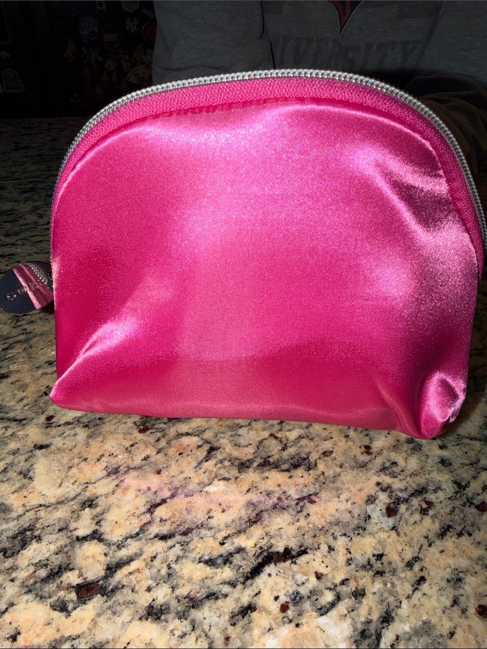 Ulta Beauty Hot Pink Satin Cosmetic Pouch